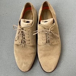 Cole Haan | Carter Grand Plain Toe Oxford | Men 10M  Milkshake Tan Suede C14209